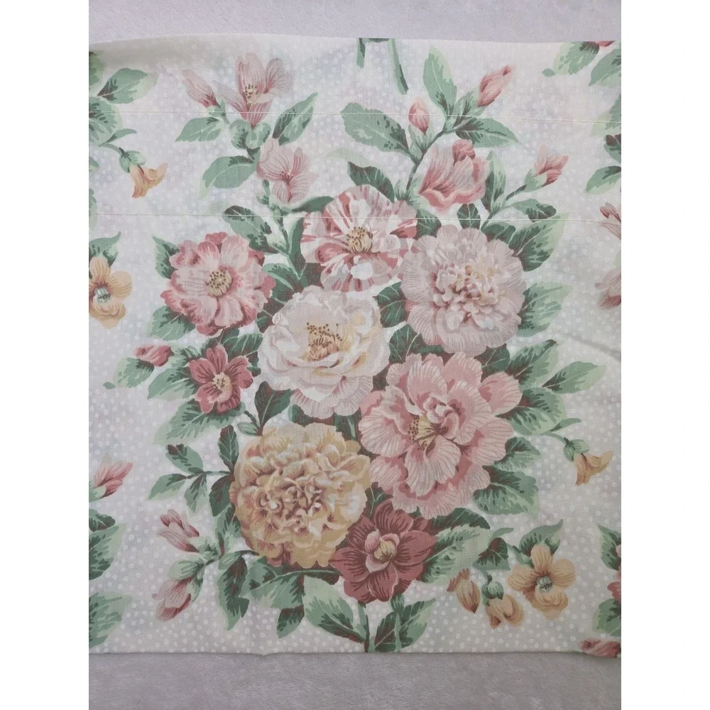 Vintage 80 90s Cottagecore Grandmillennial Floral Valances Dots Romantic Set